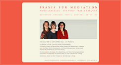 Desktop Screenshot of praxisfuermediation.de