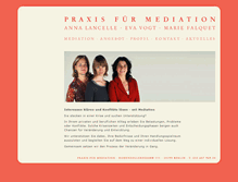 Tablet Screenshot of praxisfuermediation.de
